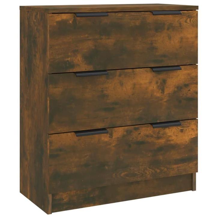 Dressoir bewerkt hout | Tweedekansje | Gerookt Eiken, Huis en Inrichting, Kasten | Dressoirs, 50 tot 100 cm, 25 tot 50 cm, Met lade(s)