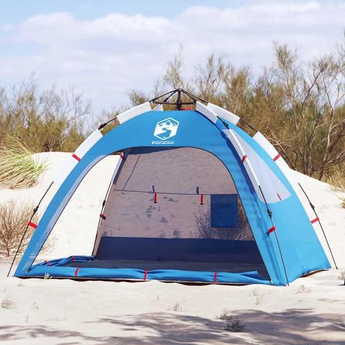 vidaXL Strandtent 2-persoons waterdicht snelontgrendeling, Caravans en Kamperen, Tenten, Nieuw, tot en met 2, Verzenden