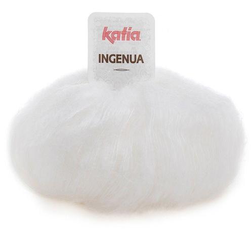 Katia Ingenua - 01 wit - Mohair Garen, Hobby en Vrije tijd, Breien en Haken, Ophalen of Verzenden
