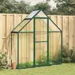 vidaXL Tuinkas met basisframe 169x58x195 cm aluminium groen, Tuin en Terras, Kassen, Verzenden, Nieuw