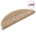 vidaXL Trapmatten zelfklevend Sisal-Look 30 st 56x17x3 cm, Verzenden, Nieuw