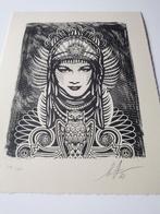 Shepard Fairey (OBEY) (1970) - Peace Goddess Letterpress, Antiek en Kunst