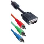 VGA (m) - Component 3RCA (m) kabel / zwart - 2, Nieuw, Ophalen of Verzenden