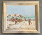 Cor Schaap (1968) - Strandgezicht met parasols