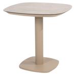 Manolo dining tuintafel 75x75x75 cm keramiek latte Taste 4SO, Tuin en Terras, Ophalen of Verzenden, Nieuw