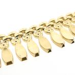 Gouden Cleopatra collier | 45 cm (schakelketting), Sieraden, Tassen en Uiterlijk, Kettingen, Ophalen of Verzenden, Gebruikt, Overige kleuren