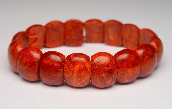 Rood koraal - Armband, Verzamelen, Mineralen en Fossielen
