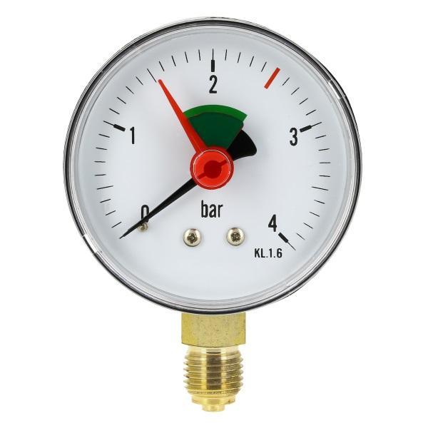 BONFIX Manometer 1/4 buitendraad onderaansluiting, Doe-het-zelf en Verbouw, Buizen en Afvoer, Ophalen of Verzenden