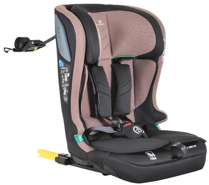 Cangaroo I-Drive Powder Puff 76-150 cm i-Size Autostoel, Kinderen en Baby's, Autostoeltjes, Nieuw, Isofix, 9 t/m 36 kg, Verzenden