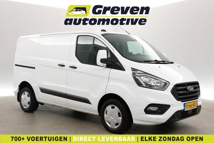 Ford Transit Custom 2.0 TDCI L1H1 Airco Cruise Carplay, Auto's, Bestelauto's, Lease, Handgeschakeld, Diesel, Wit, Ford, Verzenden