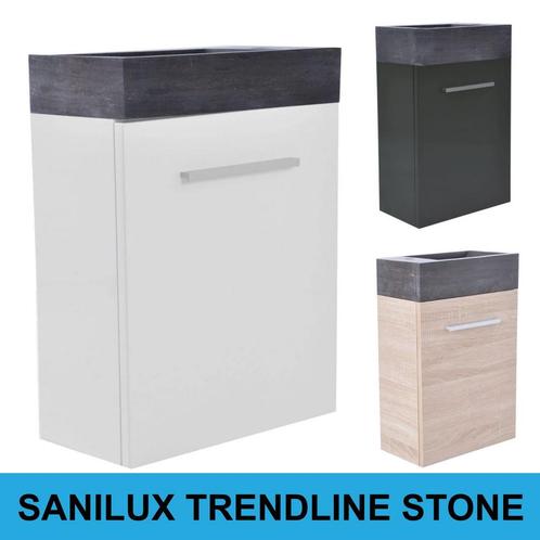 Fonteinkast Sanilux Trendline Stone links/rechts draaiend (3, Doe-het-zelf en Verbouw, Sanitair, Bad, Nieuw, Ophalen of Verzenden