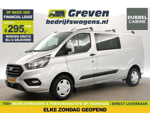 Ford Transit Custom 2.0 TDCI L2H1 DC 6 Pers LED Trekh €295pm, Auto's, Bestelauto's, Handgeschakeld, Diesel, Zilver of Grijs, Ford