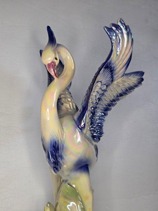 Beeld, Zwaan - 32 cm - Porselein, Antiek en Kunst, Kunst | Designobjecten