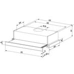 Berdsen BT-234 Vlakscherm Afzuigkap - 50 cm - Zwart - 80W..., Witgoed en Apparatuur, Afzuigkappen, Ophalen of Verzenden, Nieuw