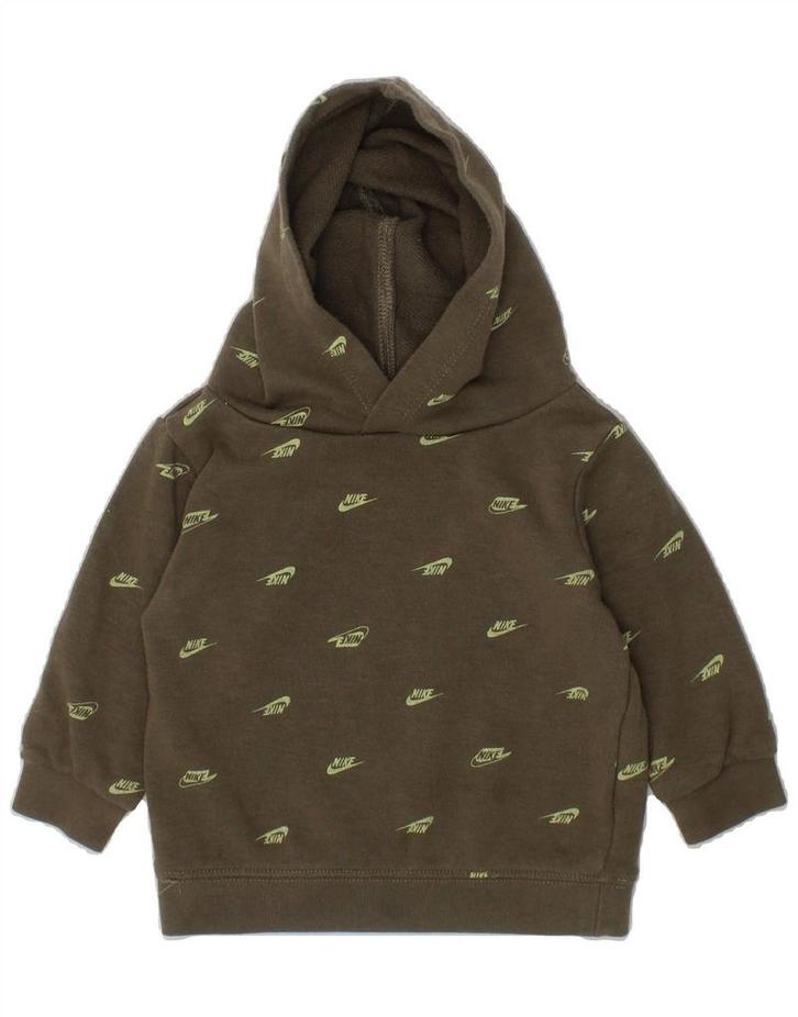 NIKE Baby Boys Graphic Hoodie Jumper 9-12 Months Khaki, Kleding | Heren, Truien en Vesten, Verzenden