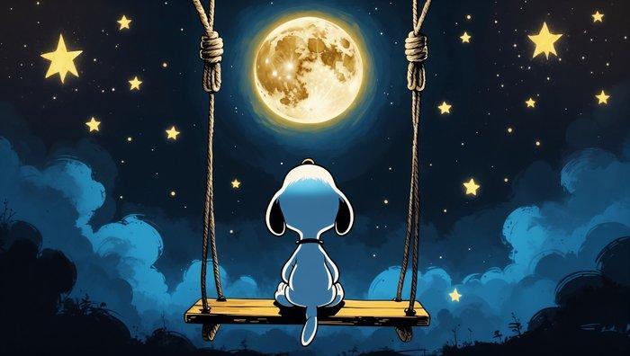 Kosmo - Snoopy Osservatore Stellato - AI- XXL, Antiek en Kunst, Kunst | Designobjecten