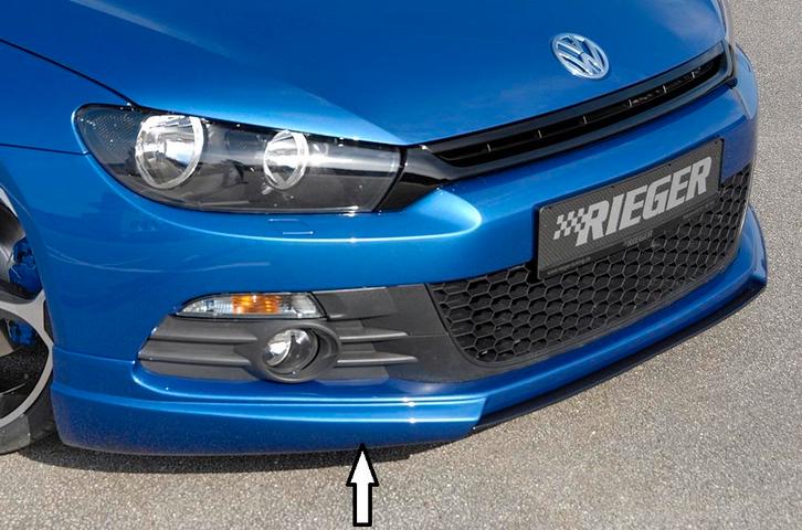 Rieger frontspoiler | Scirocco 3 (13): 08.08-04.14 (tot Face, Auto-onderdelen, Carrosserie en Plaatwerk, Nieuw, Volkswagen, Verzenden
