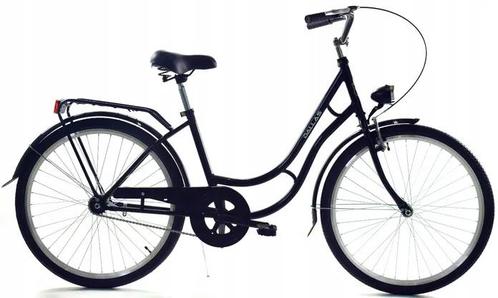 Stijlvolle Retro Meisjesfiets 26 inch - Zwart - Met LED-v..., Fietsen en Brommers, Fietsen | Dames | Damesfietsen, Nieuw, Ophalen of Verzenden