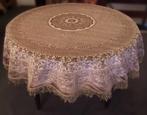 Tafelkleed Sirius 150 cm rond beige of rood - velours, Ophalen of Verzenden, Nieuw, Rond, Binnen