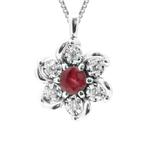 2-delige sieradenset - 18 karaat Witgoud - 0.60ct. tw.