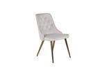 Eetkamerstoel - Rijk - Beige - Fluweel - Jörn, Huis en Inrichting, Stoelen, Verzenden, Nieuw