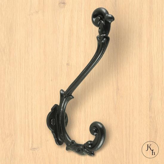Kapstokhaak zwart Brocant, Huis en Inrichting, Woonaccessoires | Kapstokken, Wandhaken, Nieuw, Metaal, Minder dan 100 cm, Ophalen of Verzenden