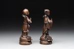 Two Chinese bronze He He Er Xian figures - Brons - China -