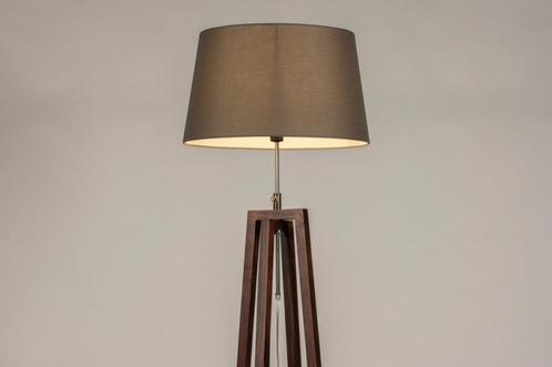 Rietveld Vloerlampen - Bruin, Grijs - Stof, Hout, Huis en Inrichting, Lampen | Vloerlampen, Verzenden