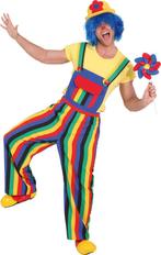 Tuinbroek Clown Gestreept Volwassenen, Kleding | Heren, Carnavalskleding en Feestkleding, Ophalen of Verzenden, Nieuw