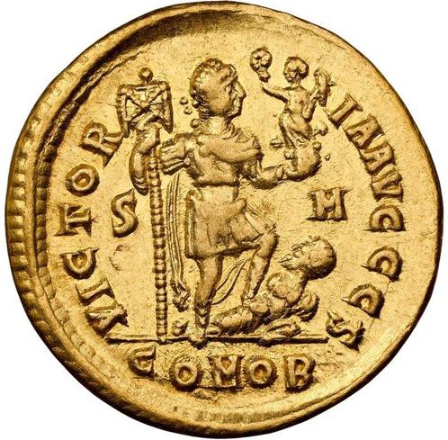 Romeinse Rijk. Honorius (393-423 n.Chr.). Solidus Sirmium,, Postzegels en Munten, Munten | Europa | Niet-Euromunten