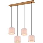 LED Hanglamp - Trion Elmo - E27 Fitting - 4-lichts -, Ophalen of Verzenden, Nieuw, Metaal