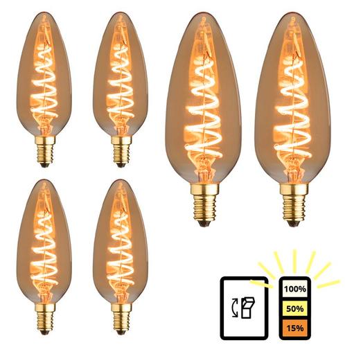 Set van 6 LED XL kaarslampen E14 | 3-staps dimbaar | 3.5 wat, Huis en Inrichting, Lampen | Losse lampen, Overige typen, Nieuw