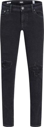 Jack en Jones Liam Original - Verweerde Skinny Jeans - Zwart, Kleding | Heren, Nieuw, Overige jeansmaten, Ophalen of Verzenden