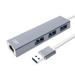 Luxwallet DM12 USB 3.0 Naar Ethernet Poort Hub + 3 Poort USB, Nieuw, Verzenden