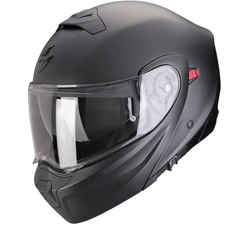Scorpion Exo-930 Evo Solid Black Perle Mat Modular Helmet, Motoren, Kleding | Motorhelmen, Systeemhelm, Heren, XXL, Nieuw met kaartje