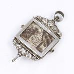 J. van Leuven (Alkmaar ca. 1863) Memento Mori zakhorloge, Antiek en Kunst, Antiek | Goud en Zilver