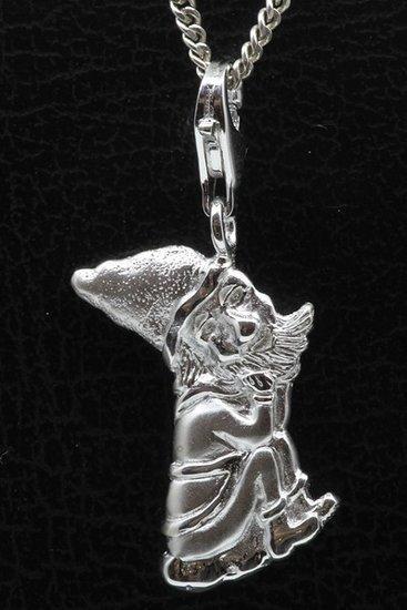 Zilveren Kabouter puntmuts hanger en/of bedel, Sieraden, Tassen en Uiterlijk, Bedels, Verzenden
