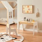 Kindertafel met kinderstoel Skinnskatteberg naturel en wit [, Kinderen en Baby's, Kinderkamer | Tafels en Stoelen, Verzenden, Nieuw