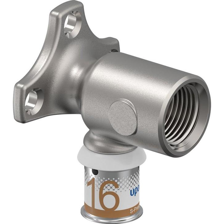 Uponor MLC perskoppeling muurplaat 16 x 1/2 lang, Doe-het-zelf en Verbouw, Buizen en Afvoer, Nieuw, Ophalen of Verzenden