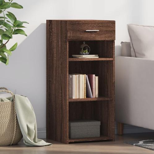 vidaXL Dressoir 40x42,5x93 cm bewerkt hout bruin eikenkleur, Huis en Inrichting, Kasten | Dressoirs, 25 tot 50 cm, Nieuw, Minder dan 50 cm