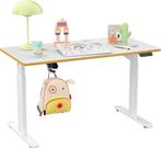 Zit sta bureau - Elektrisch - Verstelbaar - 120x60 cm - Wit, Verzenden, Zo goed als nieuw