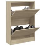 vidaXL Schoenenkast 60x21x87,5 cm bewerkt hout sonoma, Huis en Inrichting, Verzenden, Nieuw