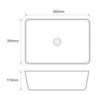 SALE - Balvi 36 - Glans wit - Waskom -  -  - Keramiek -, Ophalen of Verzenden, Nieuw