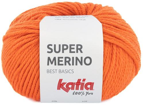 Katia Super Merino - 46 oranje - Wol/Acryl Garen, Hobby en Vrije tijd, Breien en Haken, Ophalen of Verzenden
