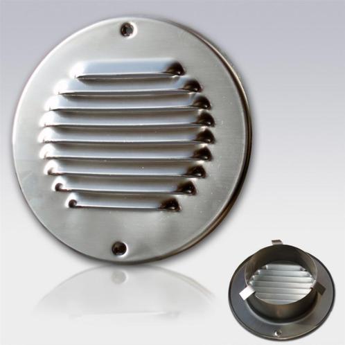 Schoepen Ventilatierooster met Klemveren Weha Rond 10 cm RVS, Doe-het-zelf en Verbouw, Sanitair, Ophalen of Verzenden