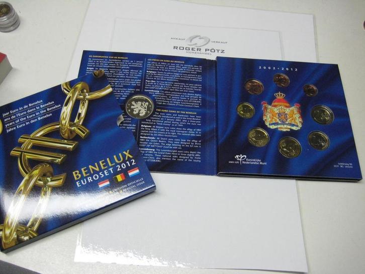 3 x 5,88 Euro 3 x 3,88 Euro 2012 Benelux Kms nur 10 000 E..., Postzegels en Munten, Munten | Europa | Euromunten, Verzenden