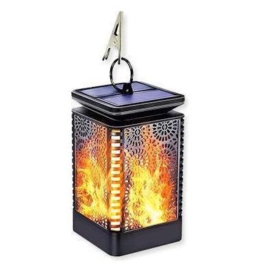 Tuinlantaarn Solar | met vlam effect | IP44 Waterdicht, Tuin en Terras, Buitenverlichting, Zonne-energie, 50 tot 250 watt, Nieuw