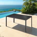 Aluminium tuintafel Bianca in hoogte verstelbare voetjes 150, Verzenden, Nieuw