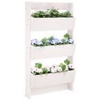 vidaXL Plantenbak wandmontage 3-laags 60x18,5x110 cm, Verzenden, Nieuw, Hout