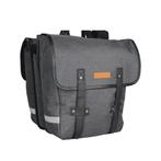 Dubbele fietstas grijs - Kleine fietstas dubbel, Verzenden, Nieuw